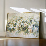 Floral 122 Canvas Art 18" x 24" / 45 x 60 cm / Black
