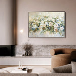 Floral 122 Canvas Art 18" x 24" / 45 x 60 cm / Black
