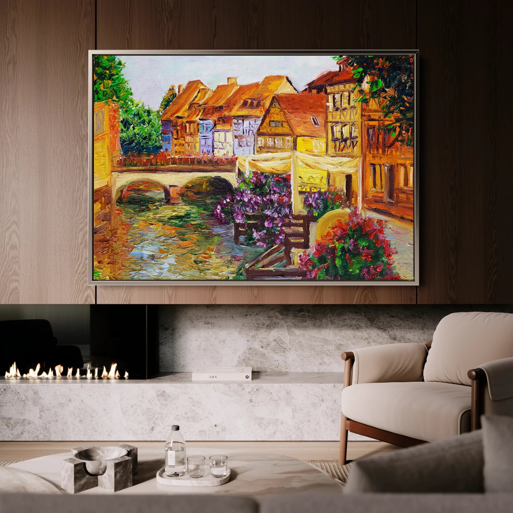Landscape 122 Canvas Art 18" x 24" / 45 x 60 cm / Black
