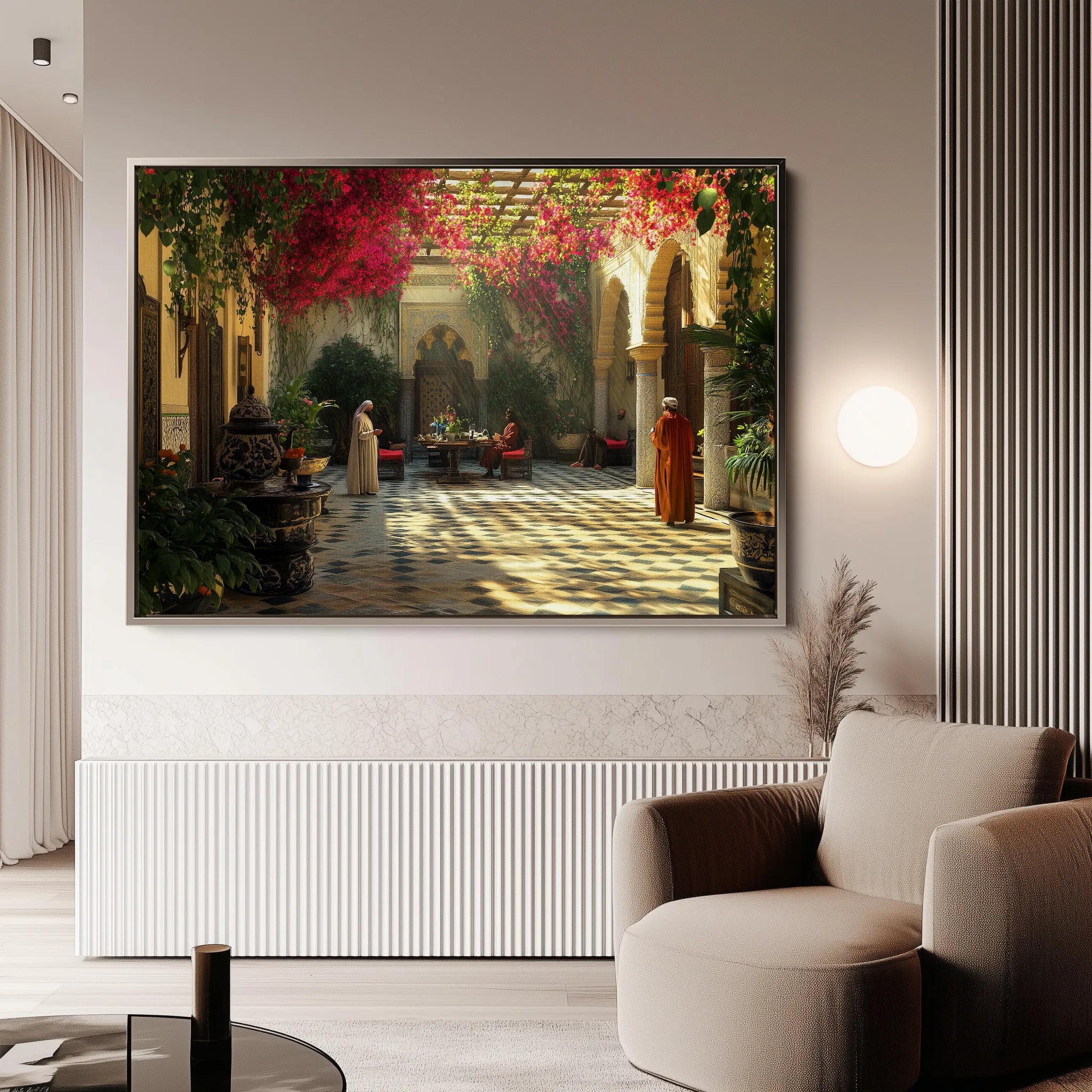 Orientalist 122 Canvas Art 18" x 24" / 45 x 60 cm / Black