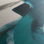 Abstract 1220 Canvas Art 16" x 16" / 40 x 40 cm / Black