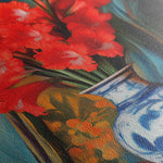 Floral 1221 Canvas Art 18" x 24" / 45 x 60 cm / Black