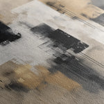 Abstract 1222 Canvas Art 16" x 16" / 40 x 40 cm / Black