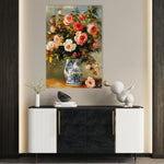 Floral 1222 Canvas Art 18" x 24" / 45 x 60 cm / Black