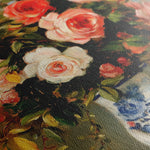 Floral 1222 Canvas Art 18" x 24" / 45 x 60 cm / Black