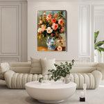 Floral 1222 Canvas Art 60 x 40 cm / Black