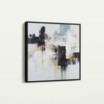 Abstract 1223 Canvas Art 60 x 60 cm / Black