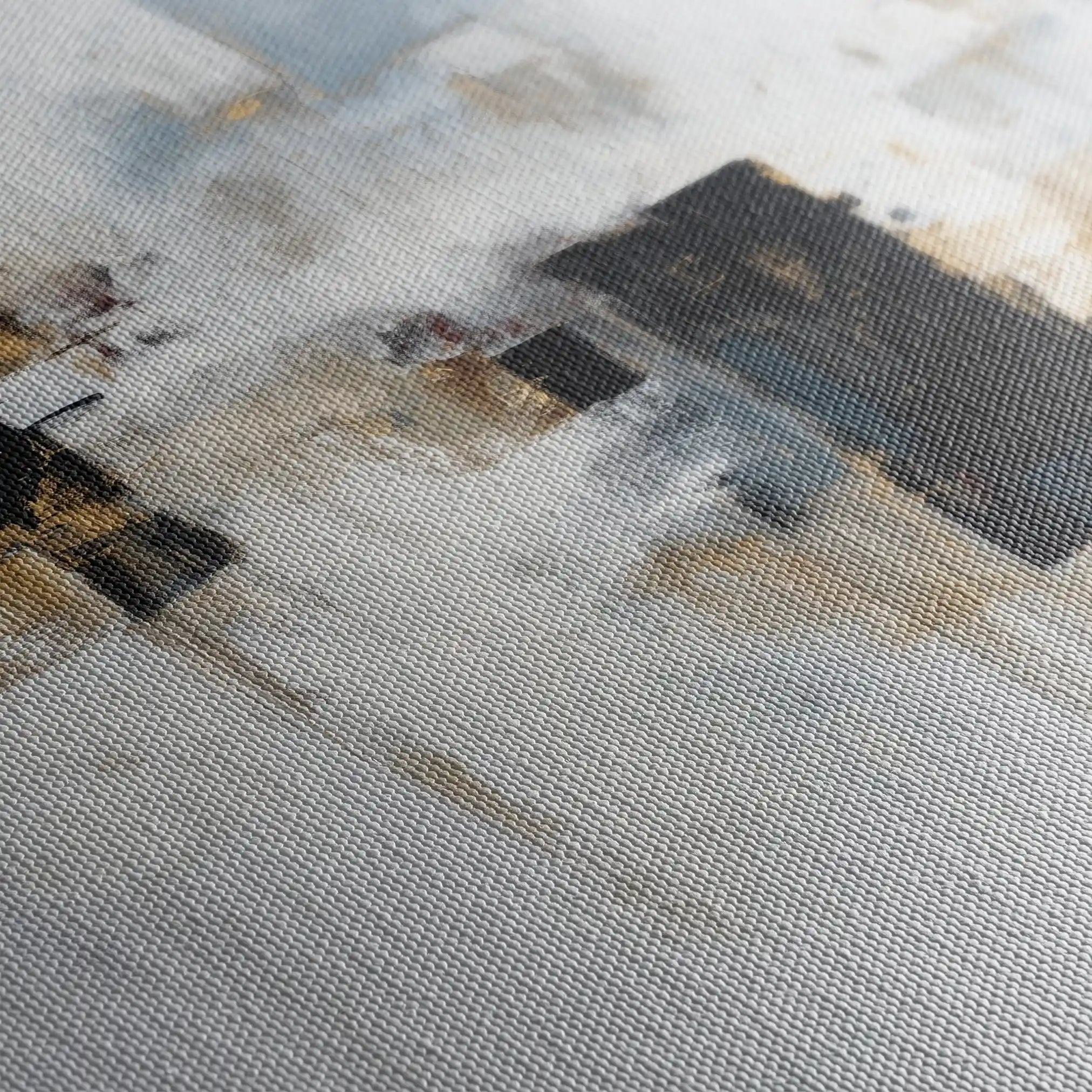 Abstract 1223 Canvas Art 60 x 60 cm / Black
