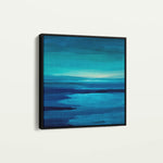 Abstract 1224 Canvas Art 16" x 16" / 40 x 40 cm / Black