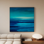 Abstract 1224 Canvas Art 60 x 60 cm / Black