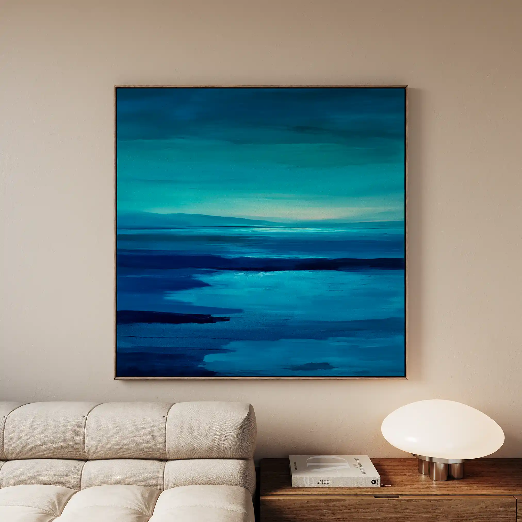 Abstract 1224 Canvas Art 60 x 60 cm / Black
