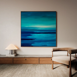Abstract 1224 Canvas Art 60 x 60 cm / Black