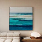 Abstract 1225 Canvas Art 16" x 16" / 40 x 40 cm / Black