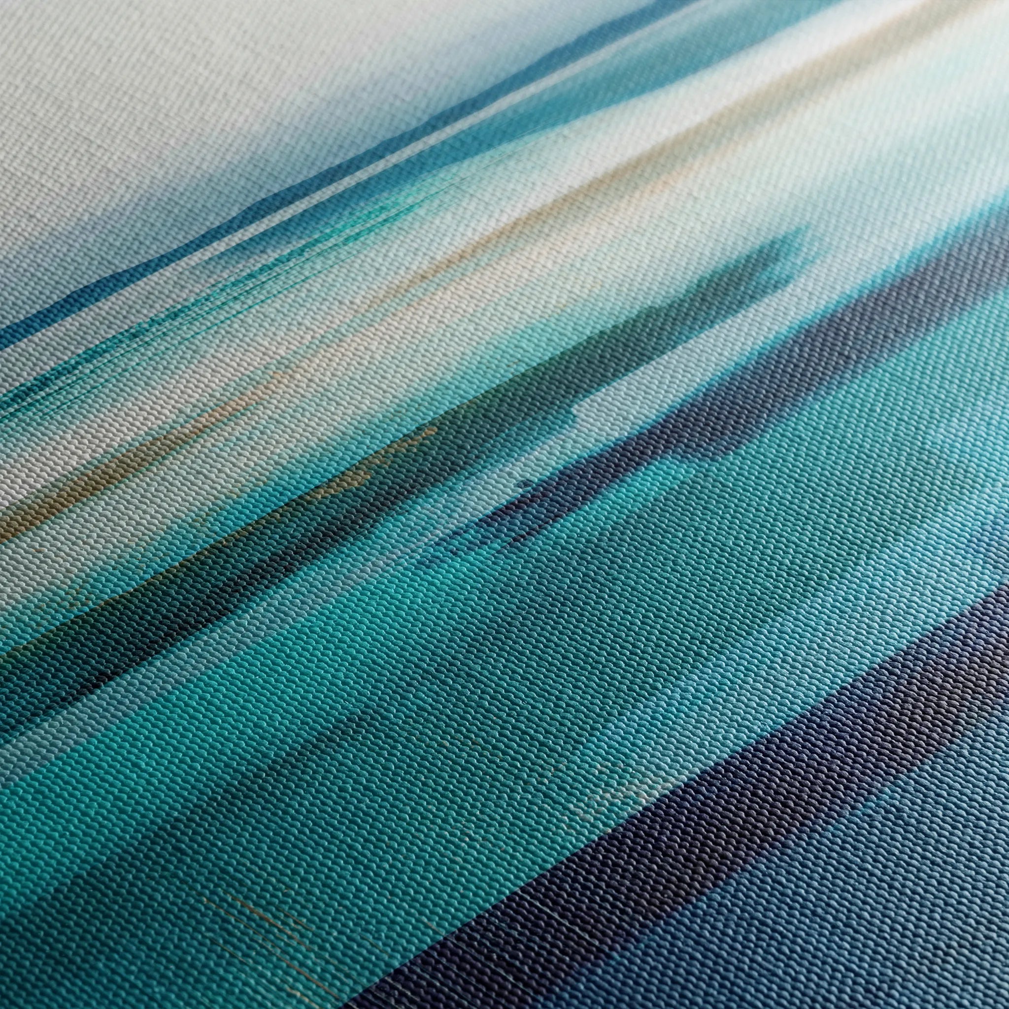 Abstract 1225 Canvas Art 16" x 16" / 40 x 40 cm / Black