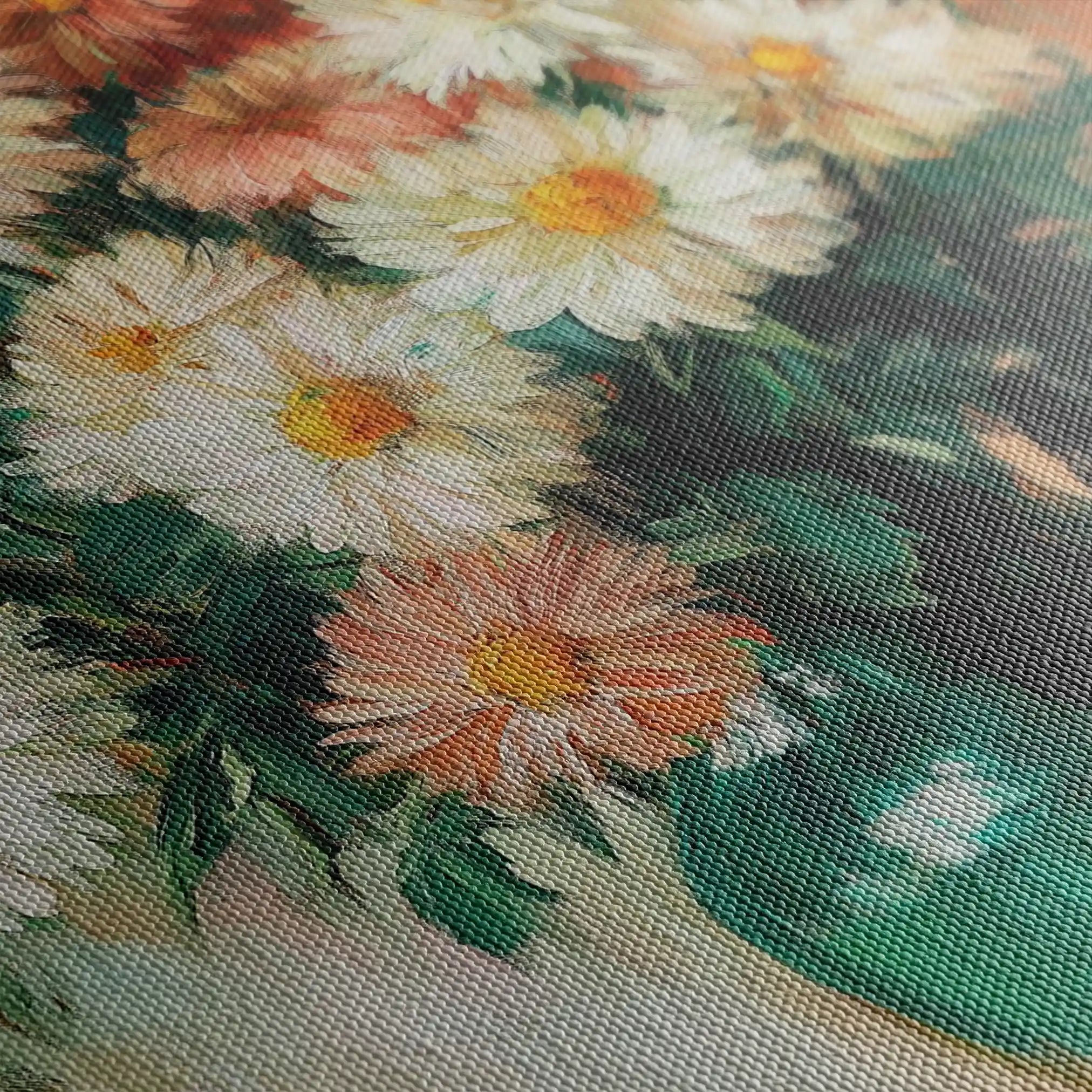 Floral 1225 Canvas Art 60 x 40 cm / Black