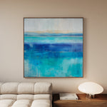Abstract 1226 Canvas Art 16" x 16" / 40 x 40 cm / Black