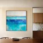 Abstract 1226 Canvas Art 16" x 16" / 40 x 40 cm / Black