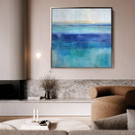 Abstract 1226 Canvas Art 16" x 16" / 40 x 40 cm / Black