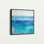 Abstract 1226 Canvas Art 16" x 16" / 40 x 40 cm / Black