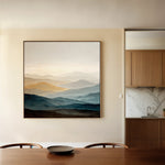 Abstract 1227 Canvas Art 16" x 16" / 40 x 40 cm / Black