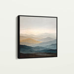 Abstract 1227 Canvas Art 16" x 16" / 40 x 40 cm / Black