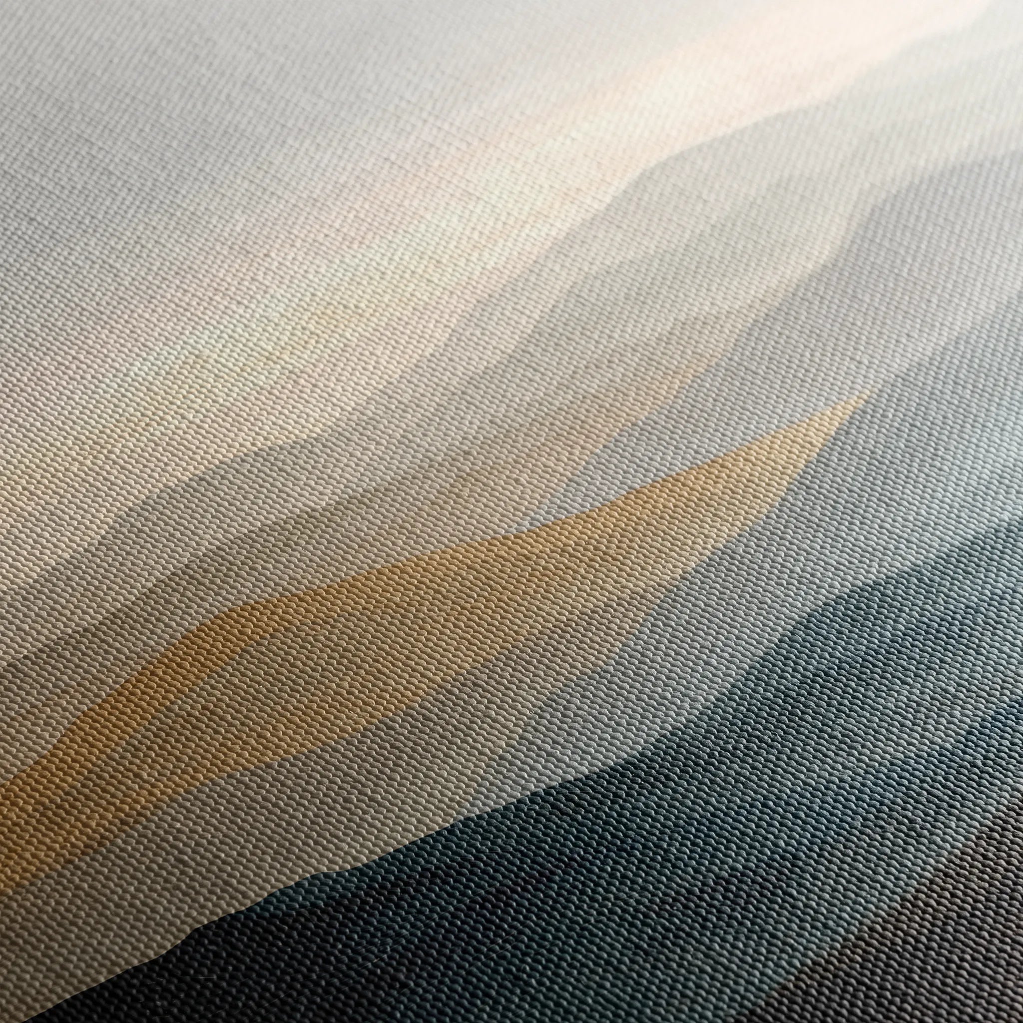 Abstract 1227 Canvas Art 16" x 16" / 40 x 40 cm / Black