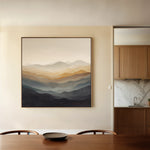 Abstract 1228 Canvas Art 16" x 16" / 40 x 40 cm / Black