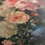 Floral 1229 Canvas Art 18" x 24" / 45 x 60 cm / Black