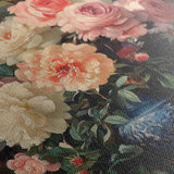 Floral 1229 Canvas Art 18" x 24" / 45 x 60 cm / Black