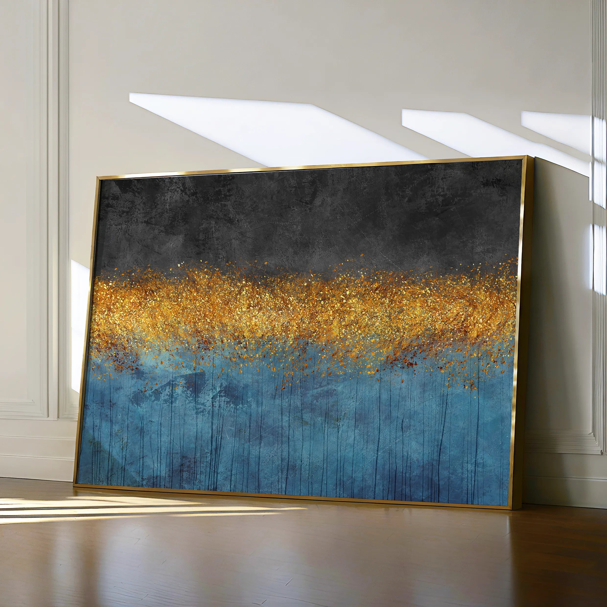 Abstract 123 Canvas Art 18" x 24" / 45 x 60 cm / Black
