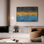 Abstract 123 Canvas Art 18" x 24" / 45 x 60 cm / Black