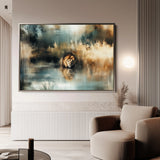 Animals 123 Canvas Art 18" x 24" / 45 x 60 cm / Black