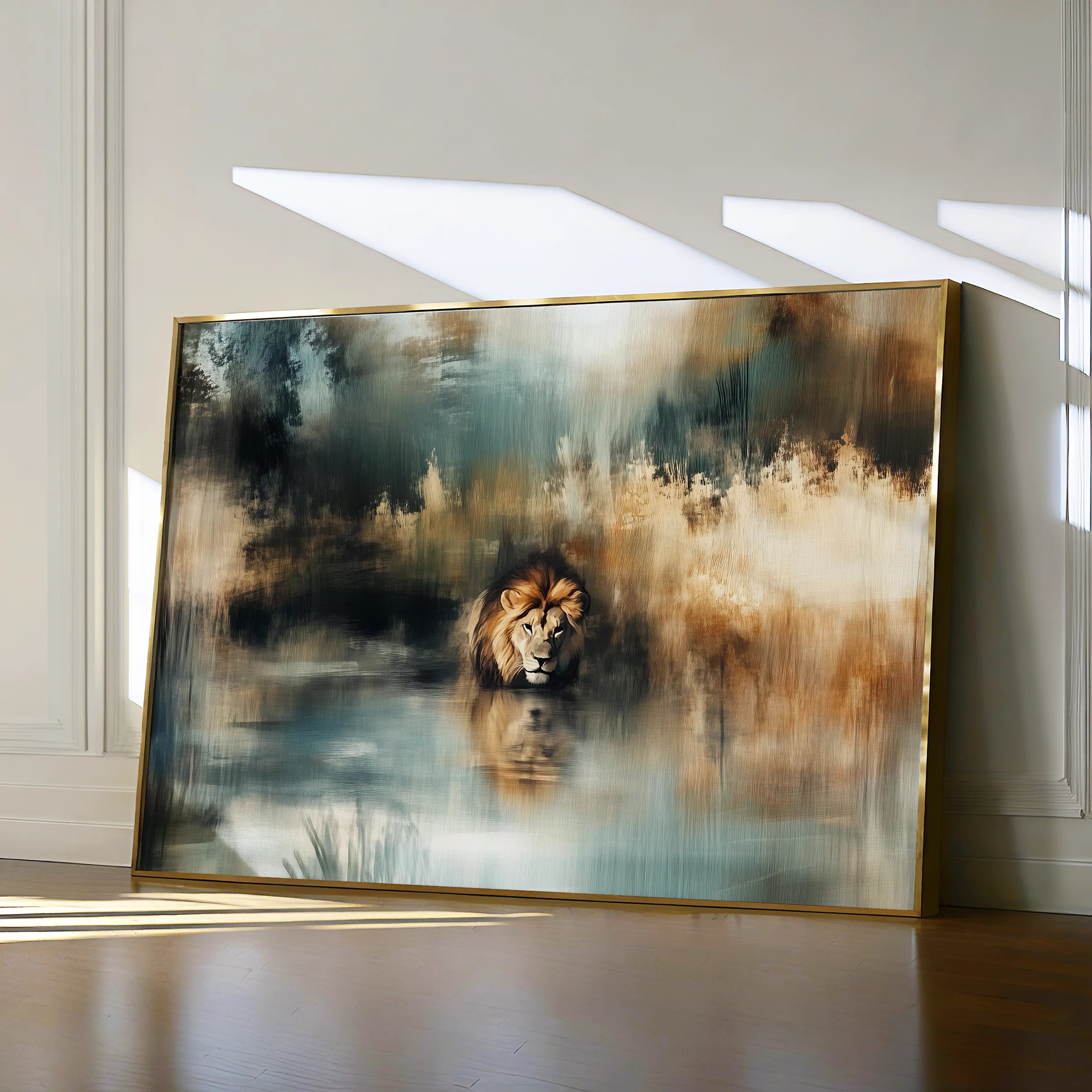 Animals 123 Canvas Art 18" x 24" / 45 x 60 cm / Black