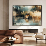 Animals 123 Canvas Art 18" x 24" / 45 x 60 cm / Black