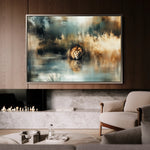 Animals 123 Canvas Art 18" x 24" / 45 x 60 cm / Black