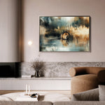 Animals 123 Canvas Art 18" x 24" / 45 x 60 cm / Black