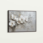 Floral 123 Canvas Art 18" x 24" / 45 x 60 cm / Black