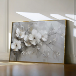 Floral 123 Canvas Art 60 x 40 cm / Black