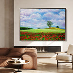 Landscape 123 Canvas Art 18" x 24" / 45 x 60 cm / Black
