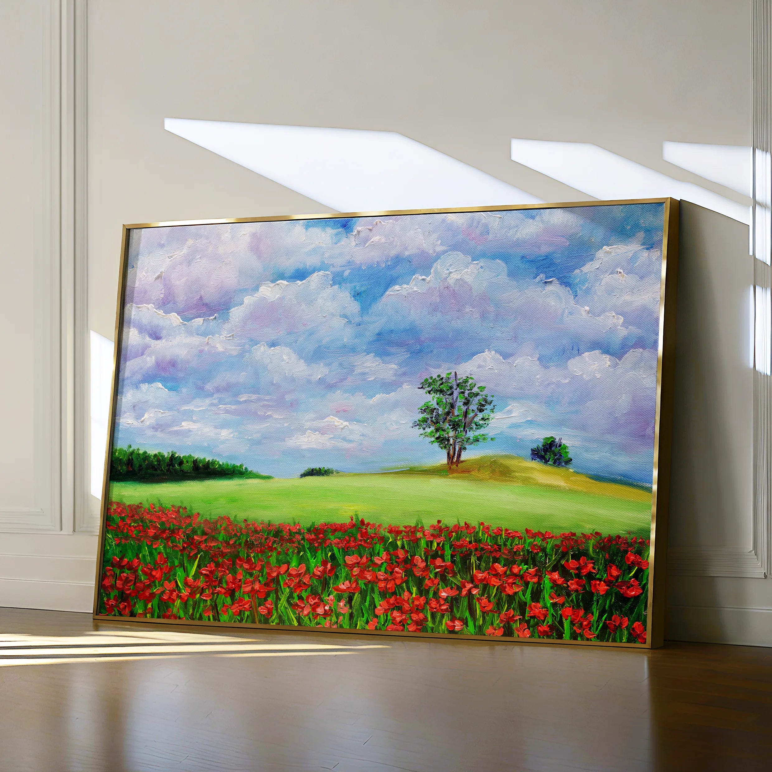 Landscape 123 Canvas Art 18" x 24" / 45 x 60 cm / Black