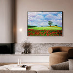 Landscape 123 Canvas Art 18" x 24" / 45 x 60 cm / Black