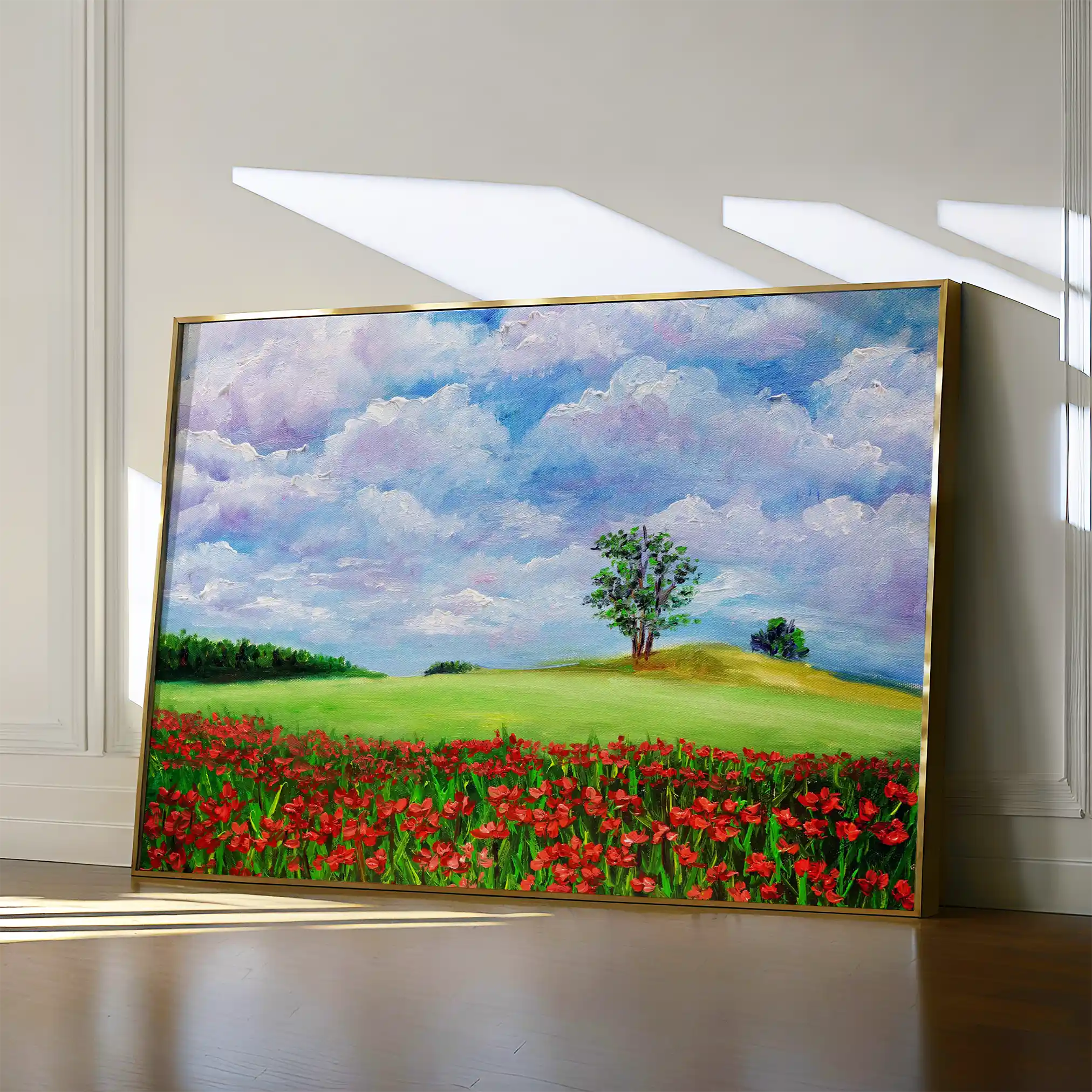 Landscape 123 Canvas Art 60 x 40 cm / Black