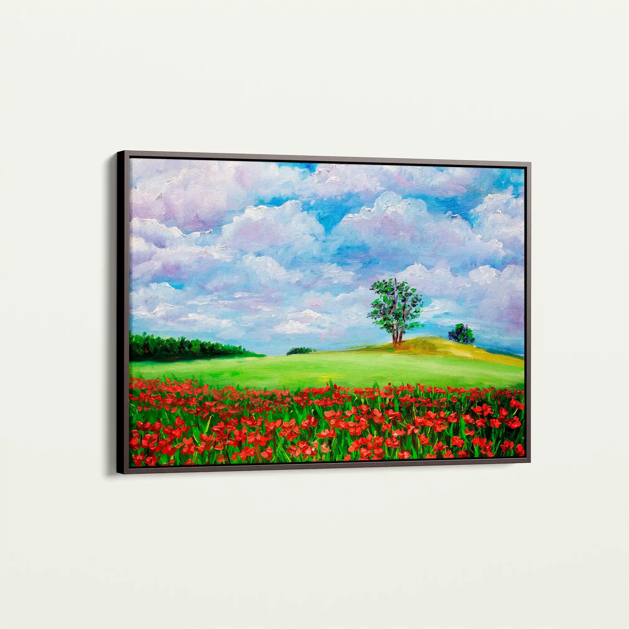 Landscape 123 Canvas Art 60 x 40 cm / Black