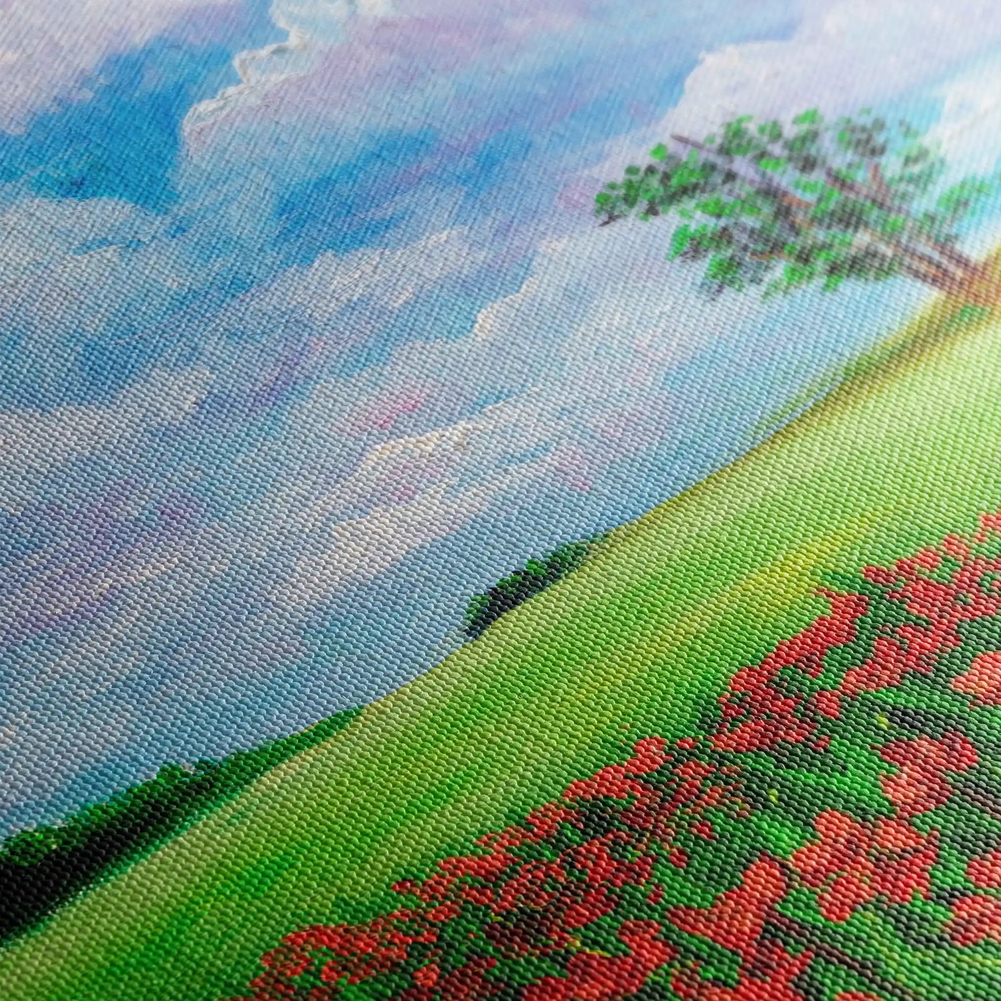 Landscape 123 Canvas Art 60 x 40 cm / Black