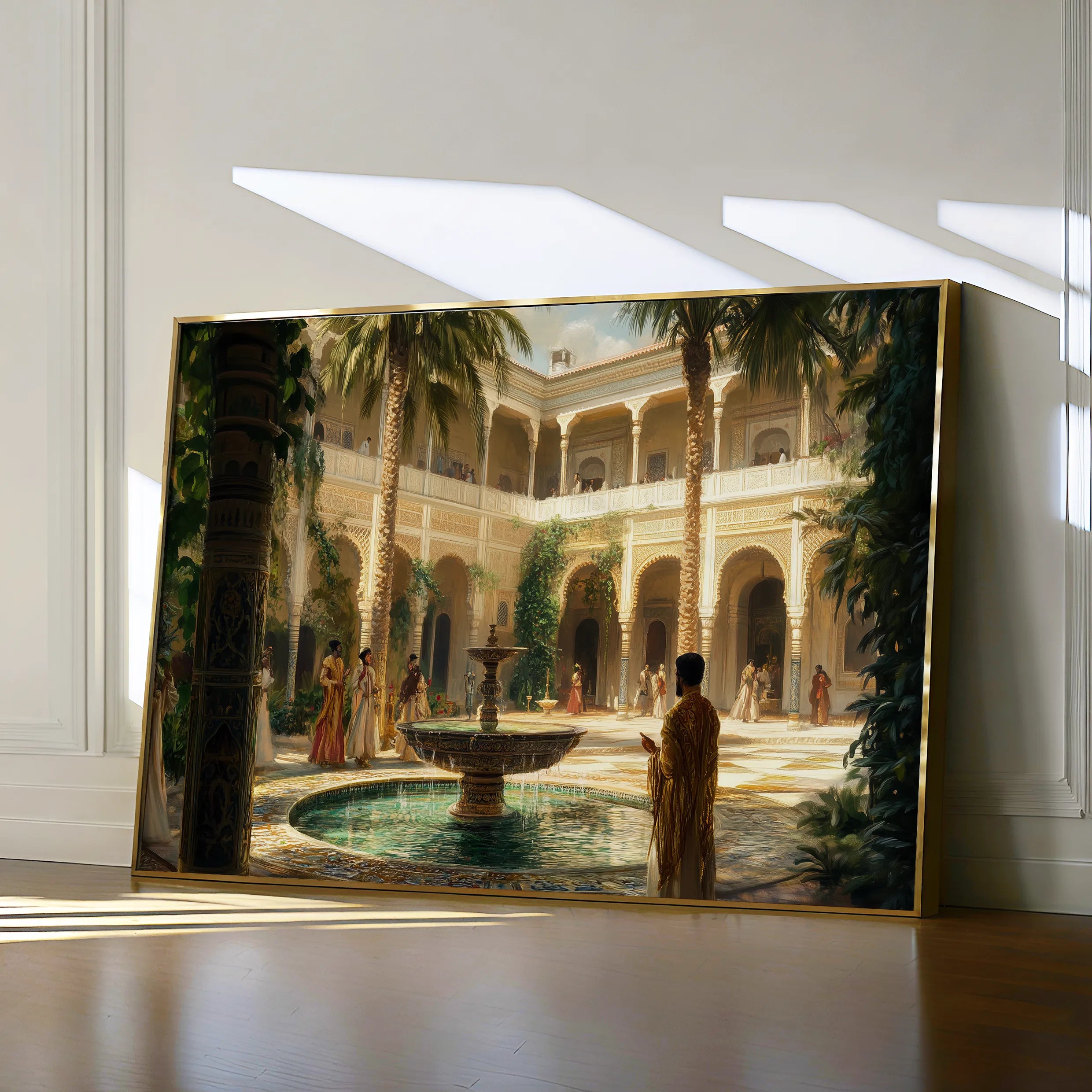 Orientalist 123 Canvas Art 18" x 24" / 45 x 60 cm / Black
