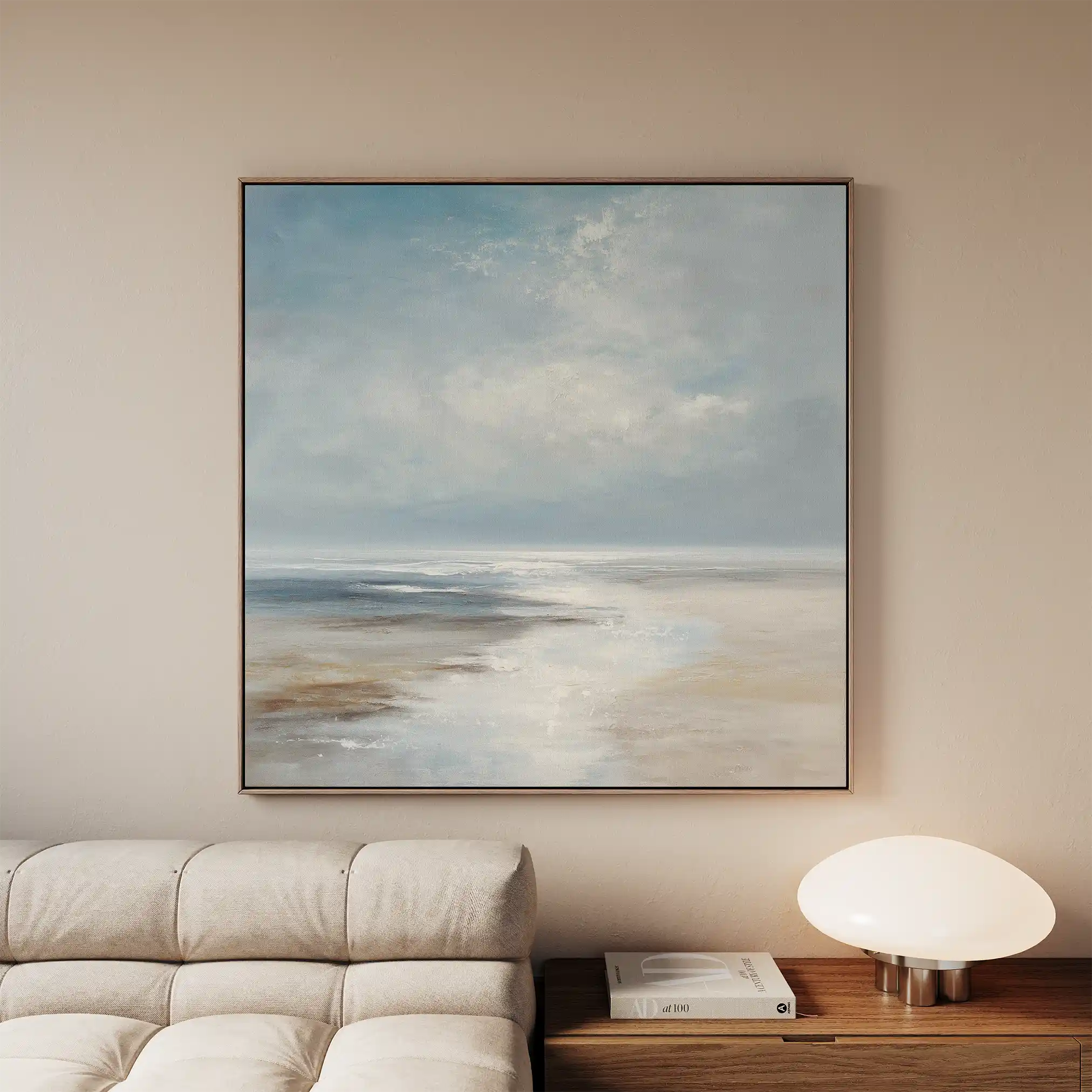 Abstract 1230 Canvas Art 60 x 60 cm / Black