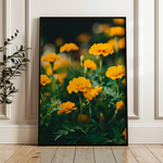Floral 1230 Canvas Art 18" x 24" / 45 x 60 cm / Black
