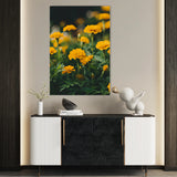 Floral 1230 Canvas Art 18" x 24" / 45 x 60 cm / Black