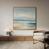 Abstract 1231 Canvas Art 16" x 16" / 40 x 40 cm / Black