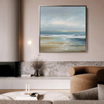 Abstract 1231 Canvas Art 16" x 16" / 40 x 40 cm / Black